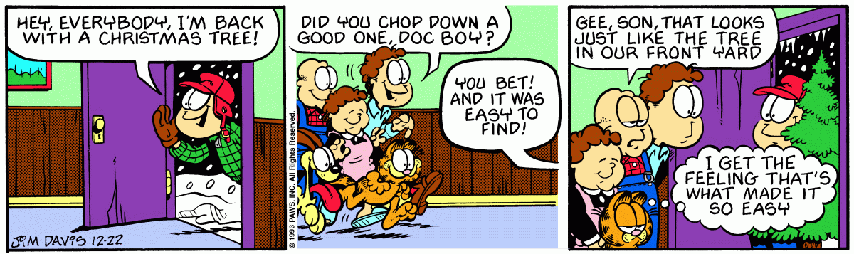 Garfield, December 22, 1993