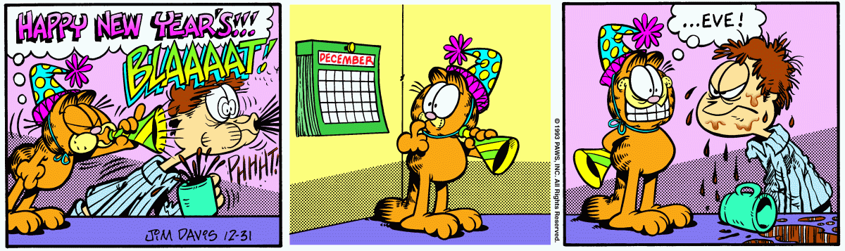 Garfield, December 31, 1993