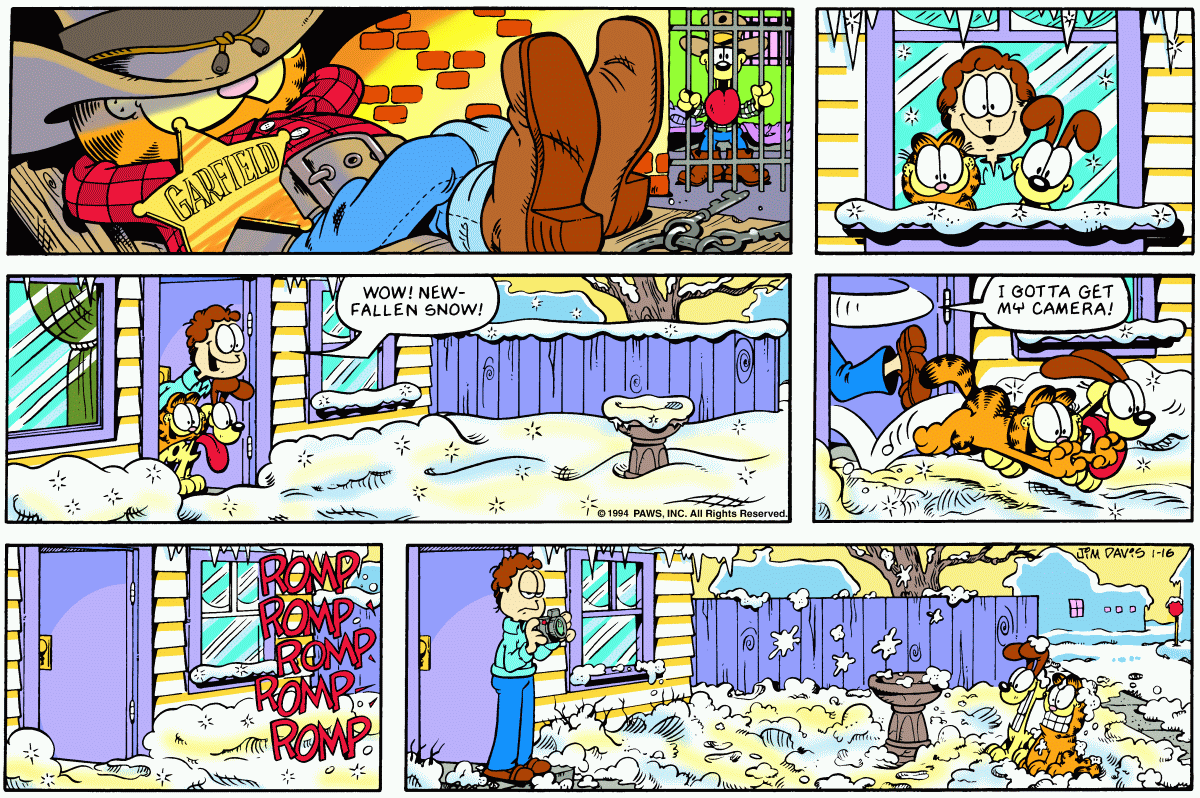 Garfield, January 16, 1994