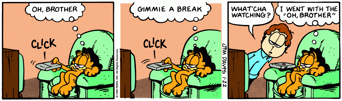 Garfield, January 22, 1994