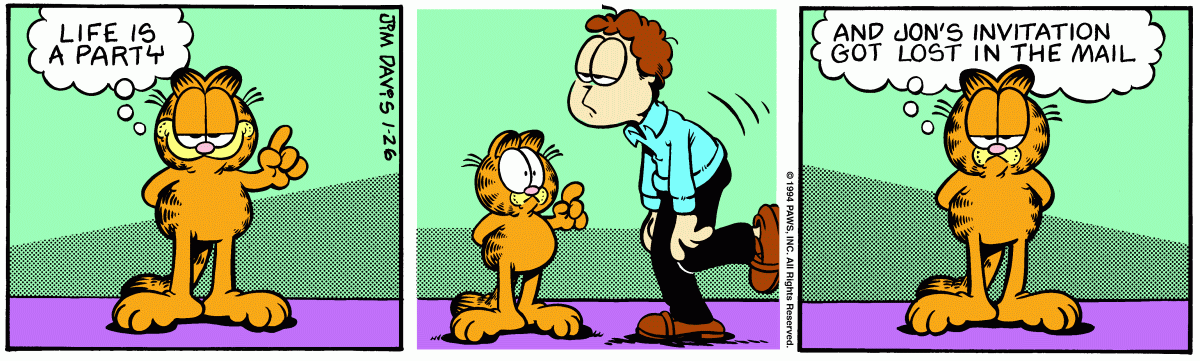 Garfield, January 26, 1994