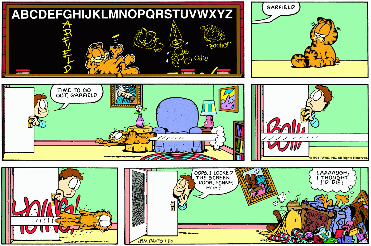 Garfield, January 30, 1994