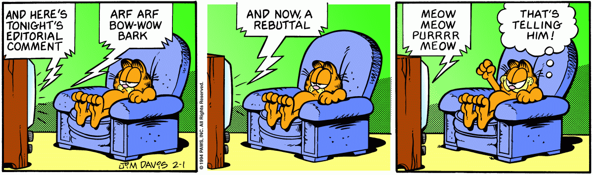 Garfield, February 1, 1994