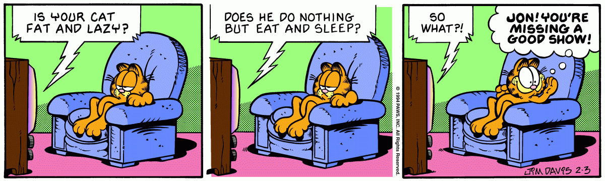 Garfield, February 3, 1994