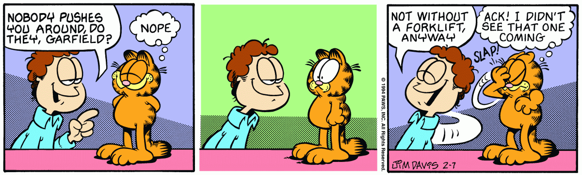 Garfield, February 7, 1994