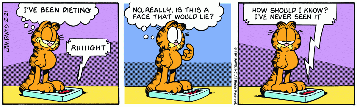 Garfield, February 21, 1994