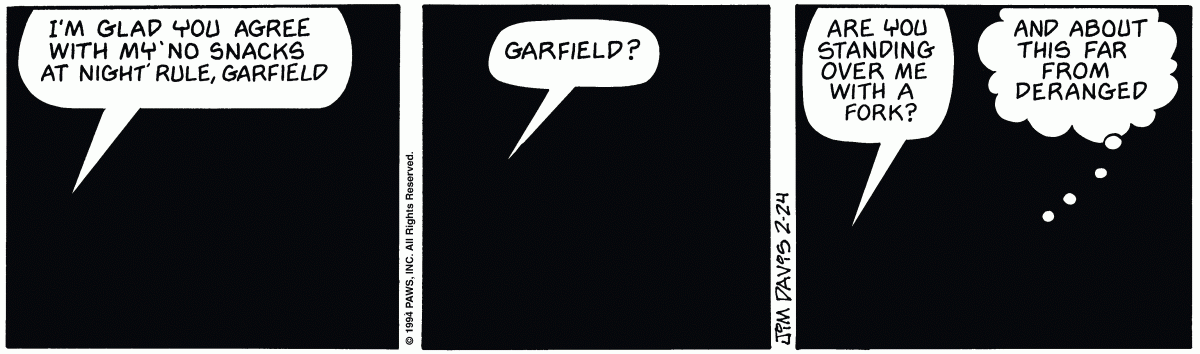 Garfield, February 24, 1994