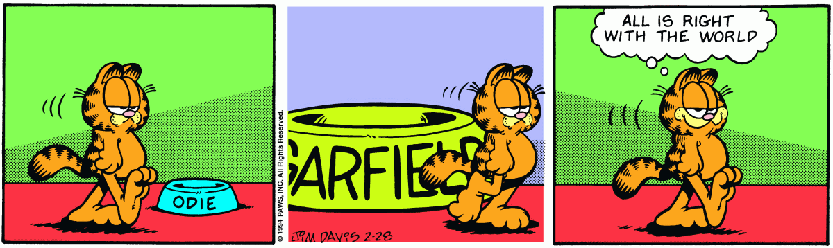 Garfield, February 28, 1994