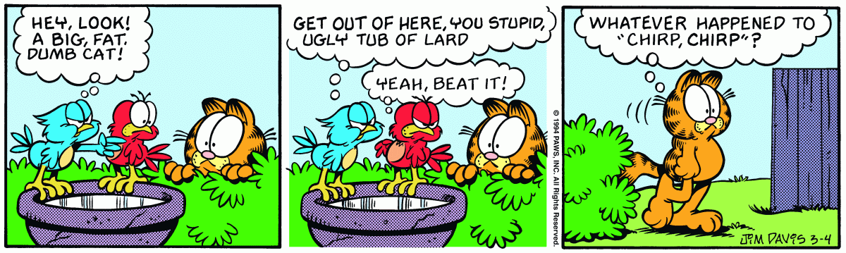 Garfield, March 4, 1994