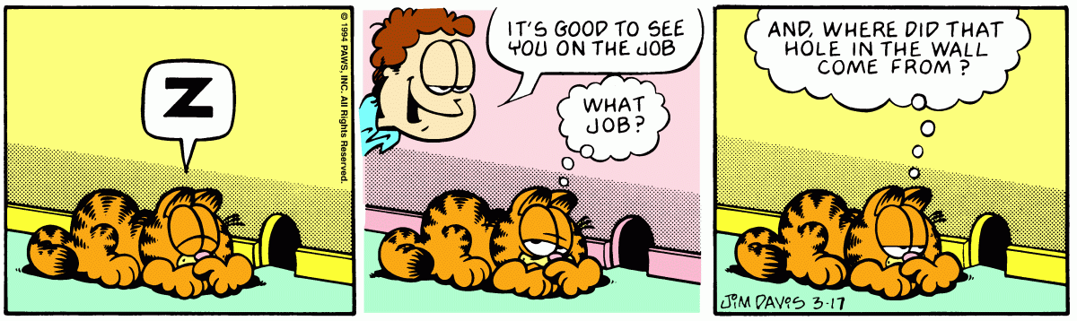 Garfield, March 17, 1994