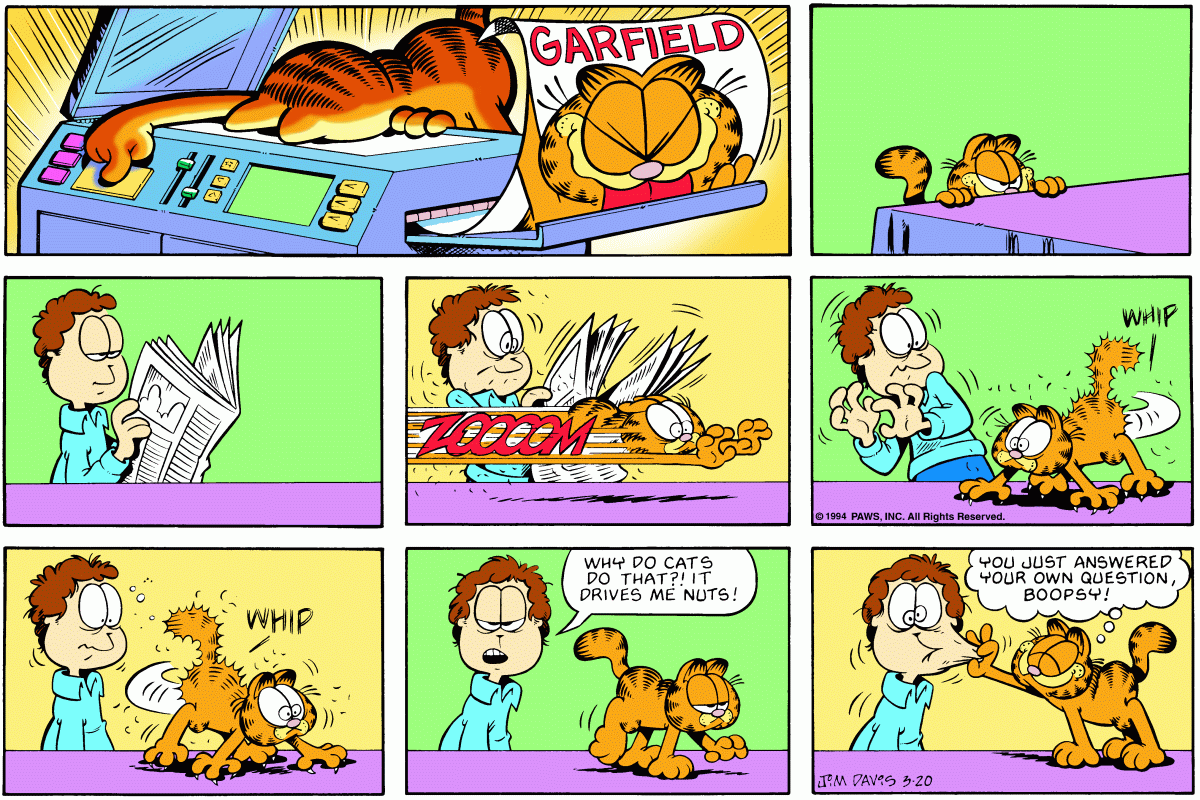 Garfield, March 20, 1994