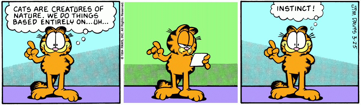 Garfield, March 25, 1994