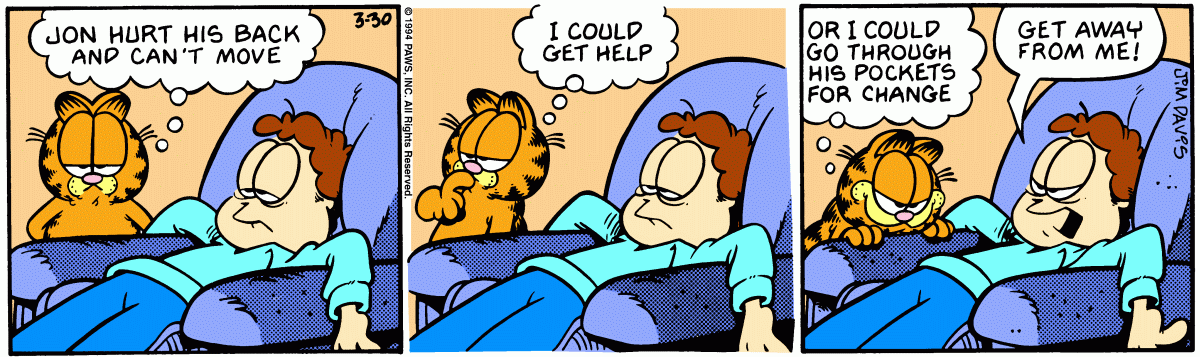 Garfield, March 30, 1994