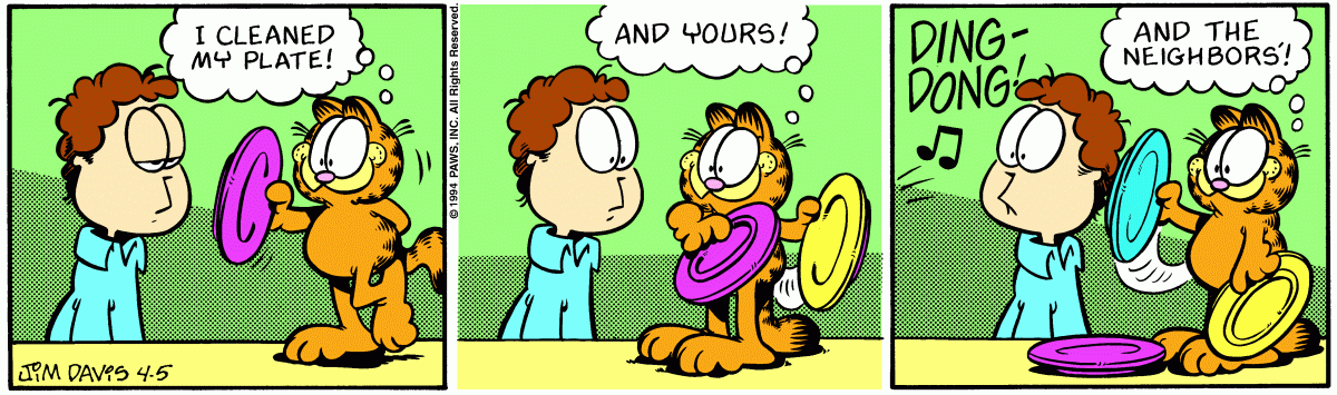 Garfield, April 5, 1994