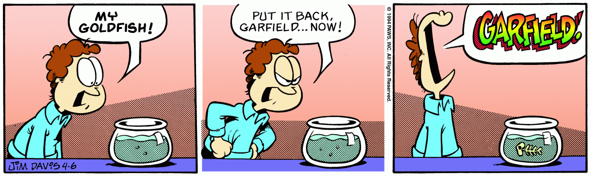 Garfield, April 6, 1994