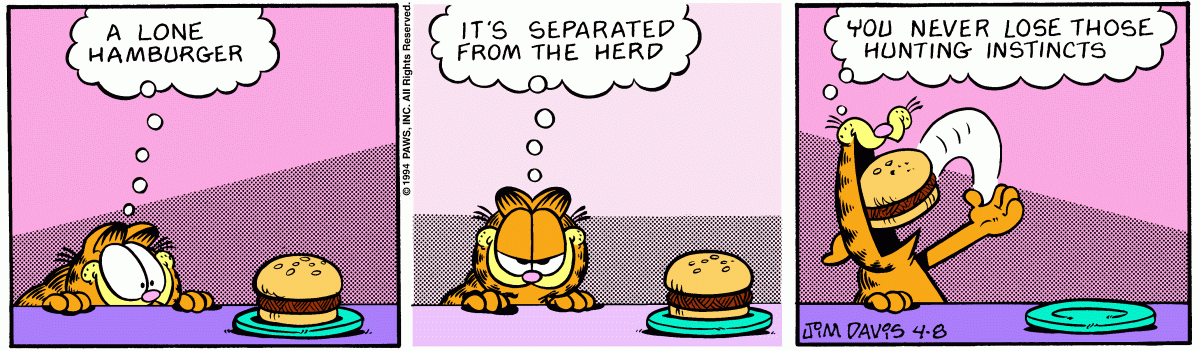 Garfield, April 8, 1994