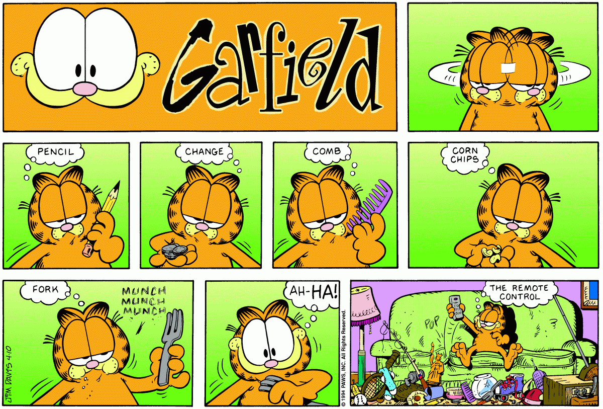 Garfield, April 10, 1994