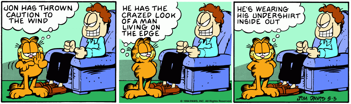 Garfield comic strip for Tuesday, May 3, 1994