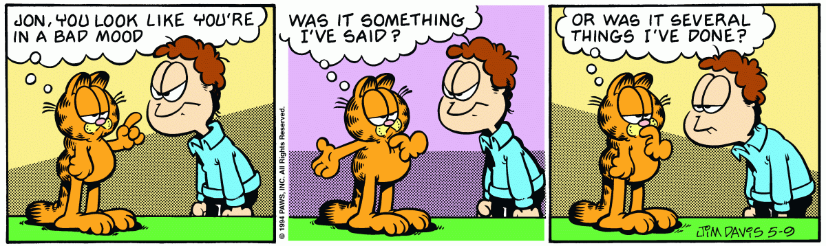 Garfield, May 9, 1994