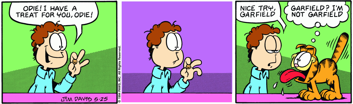Garfield comic strip for Wednesday, May 25, 1994