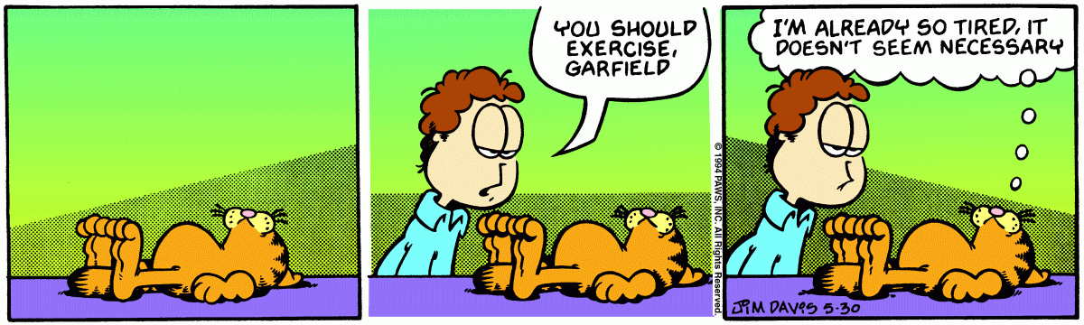 Garfield comic strip for Monday, May 30, 1994