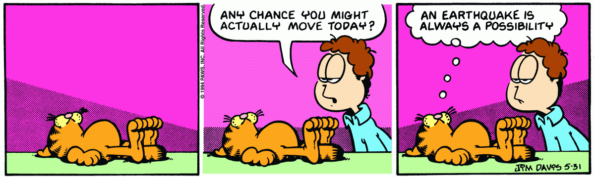 Garfield comic strip for Tuesday, May 31, 1994