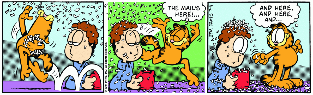 Garfield, July 4, 1994
