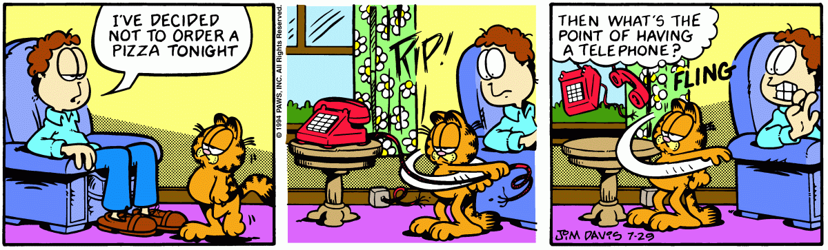 Garfield, July 29, 1994