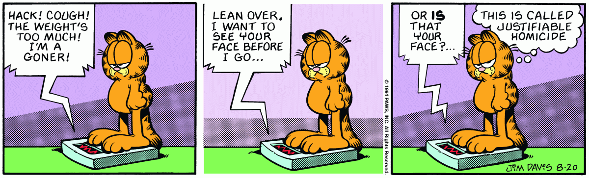 Garfield, August 20, 1994