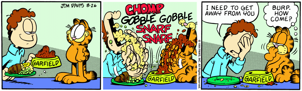 Garfield, August 26, 1994