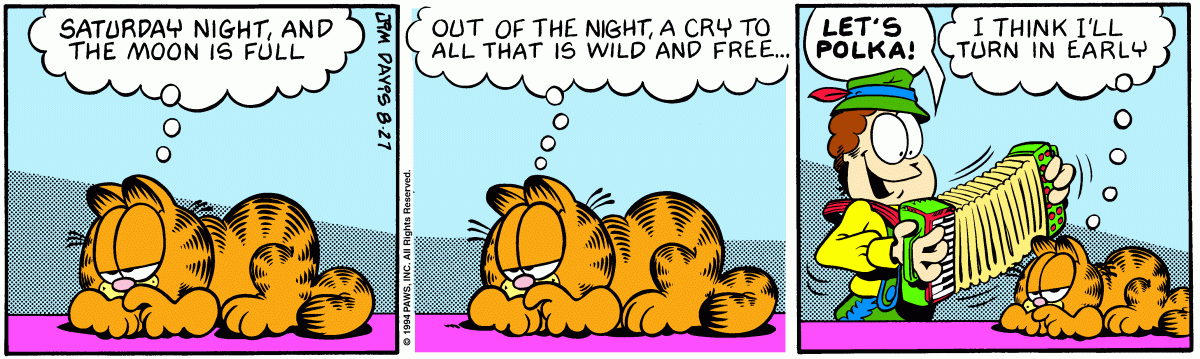Garfield, August 27, 1994