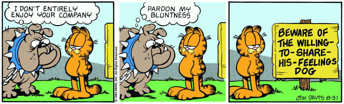 Garfield, August 31, 1994