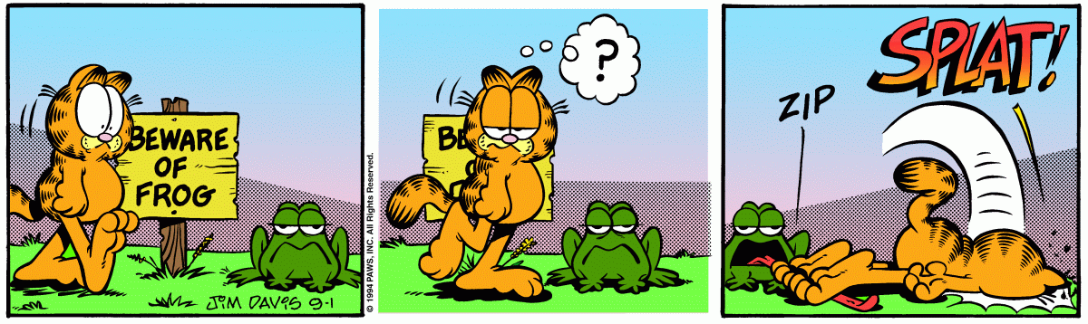 Garfield, September 1, 1994
