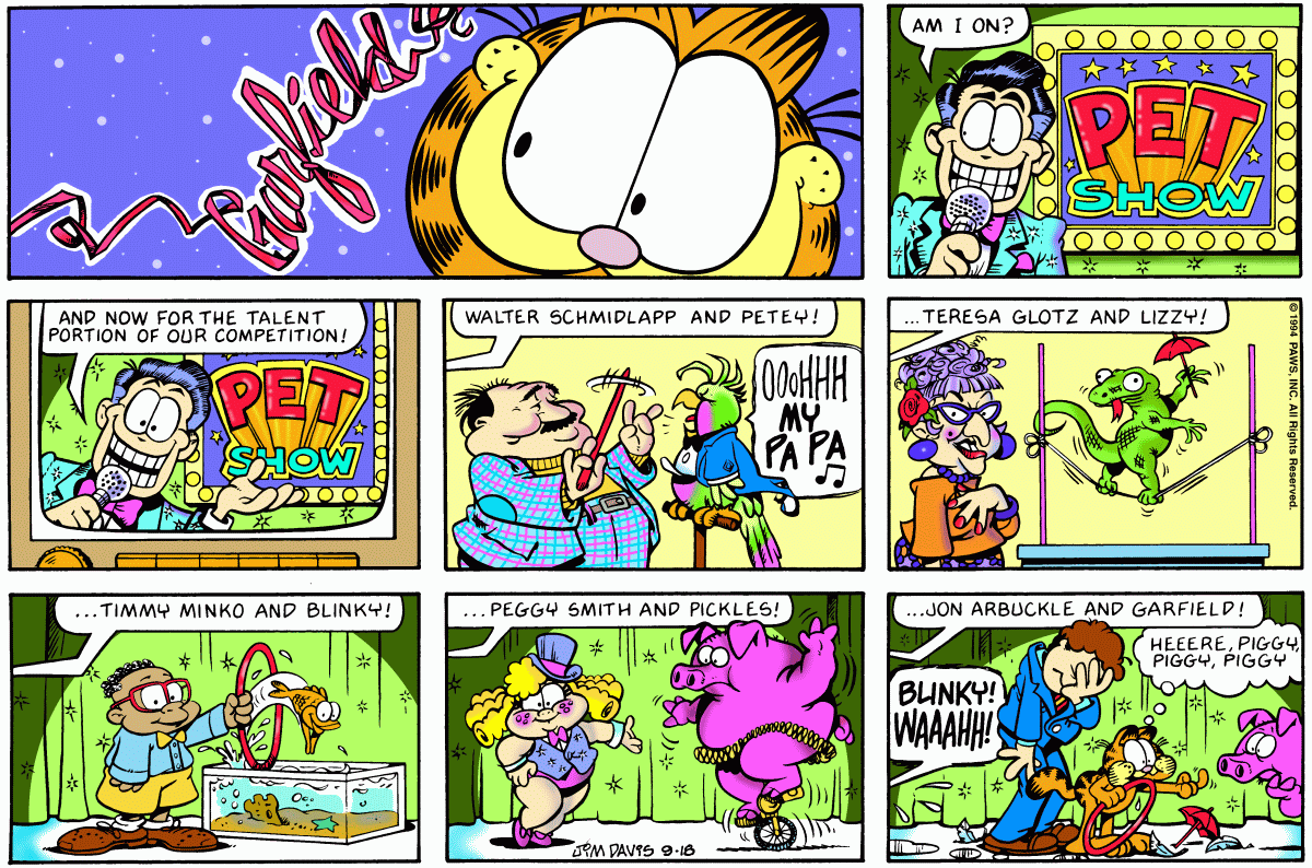 Garfield, September 18, 1994