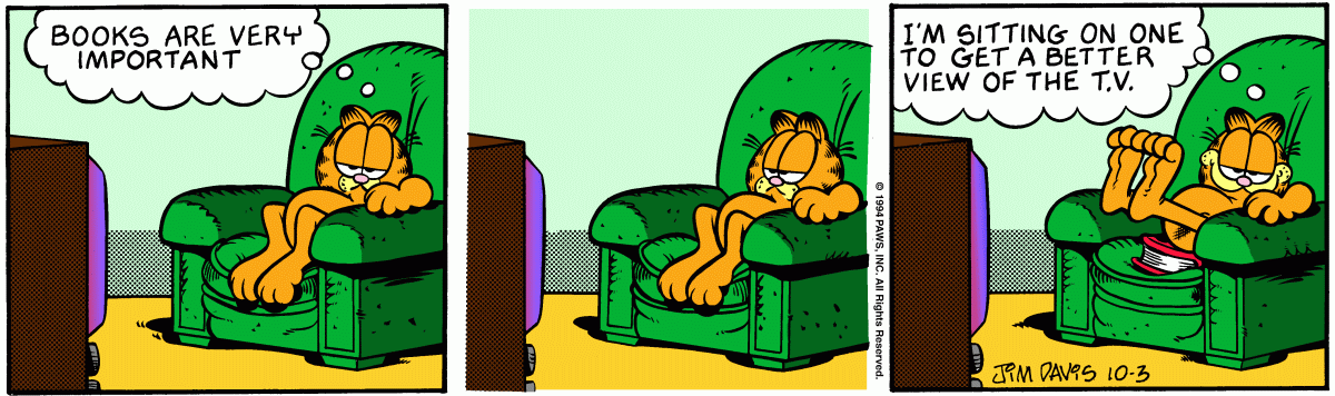 Garfield comic strip for Monday, October 3, 1994