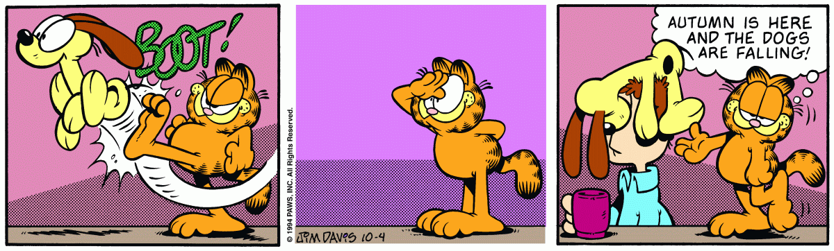 Garfield comic strip for Tuesday, October 4, 1994