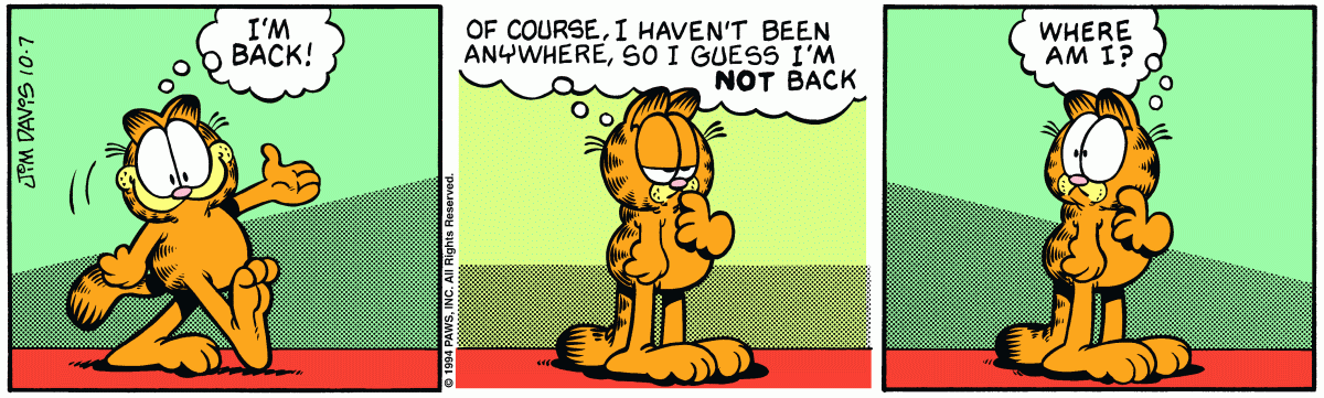 Garfield, October 7, 1994
