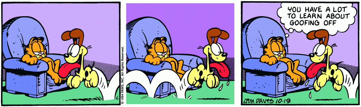 Garfield comic strip for Wednesday, October 19, 1994