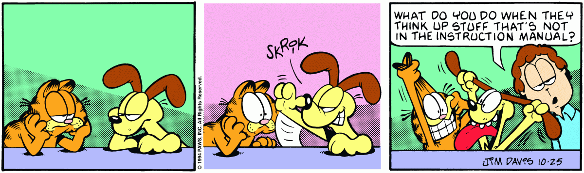 Garfield comic strip for Tuesday, October 25, 1994