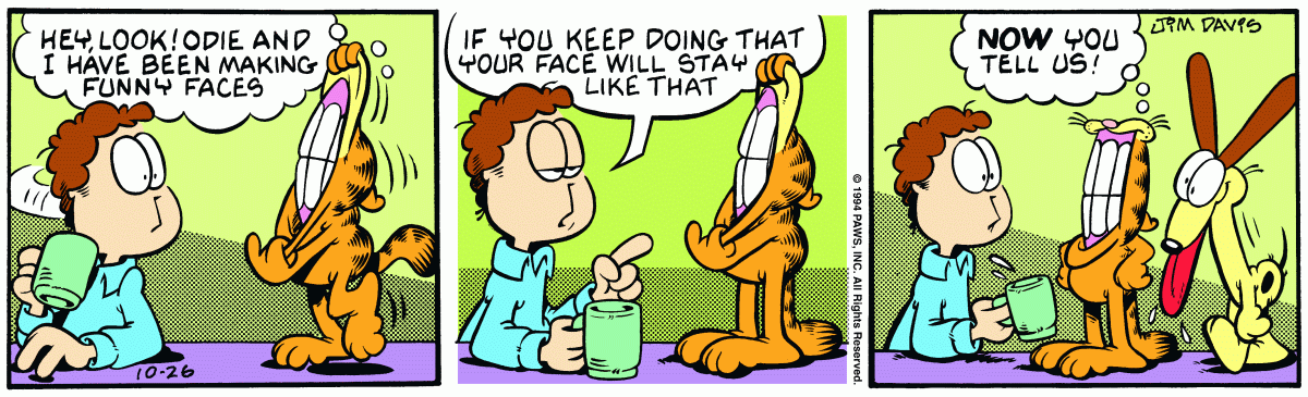 Garfield, October 26, 1994