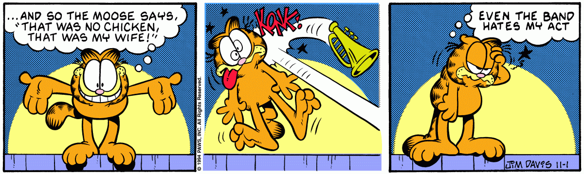 Garfield, November 1, 1994