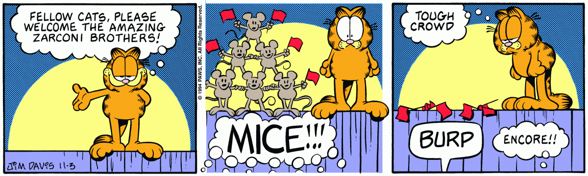 Garfield, November 3, 1994