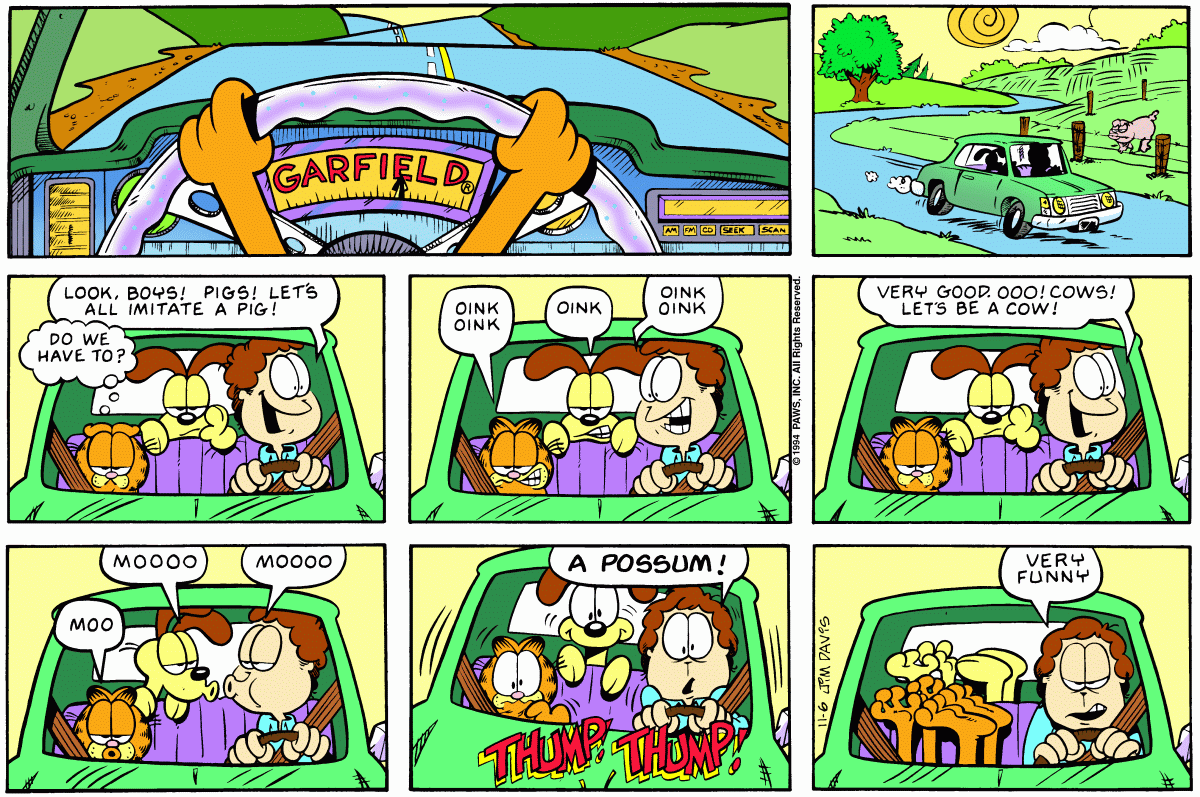Garfield, November 6, 1994