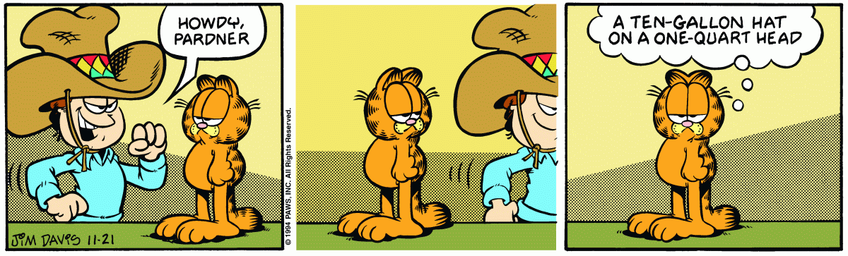 Garfield, November 21, 1994