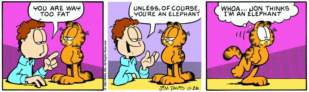 Garfield, November 26, 1994