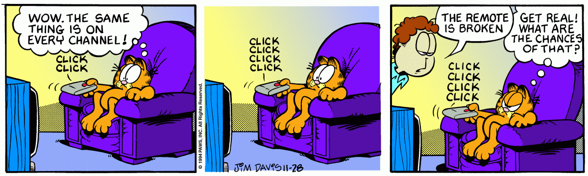 Garfield comic strip for Monday, November 28, 1994