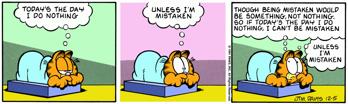 Garfield, December 5, 1994