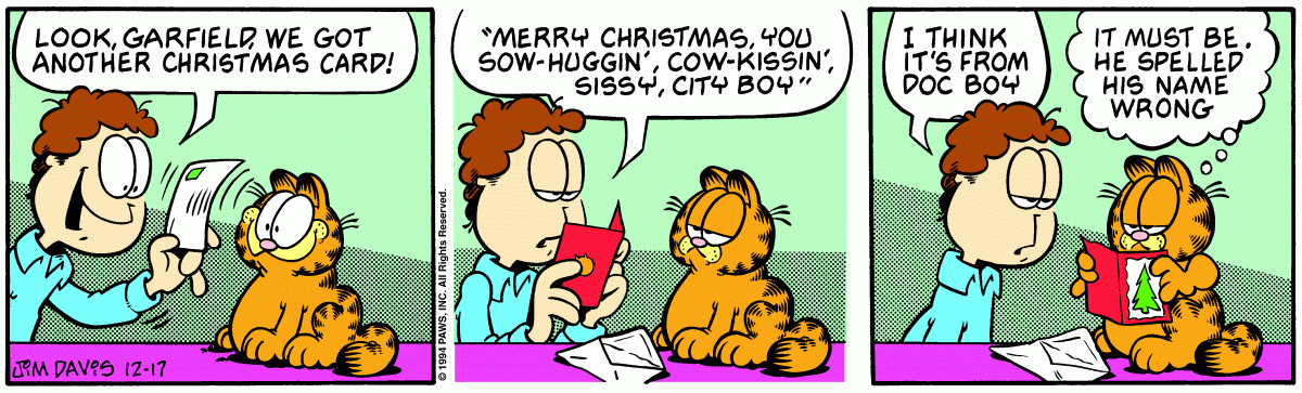 Garfield, December 17, 1994