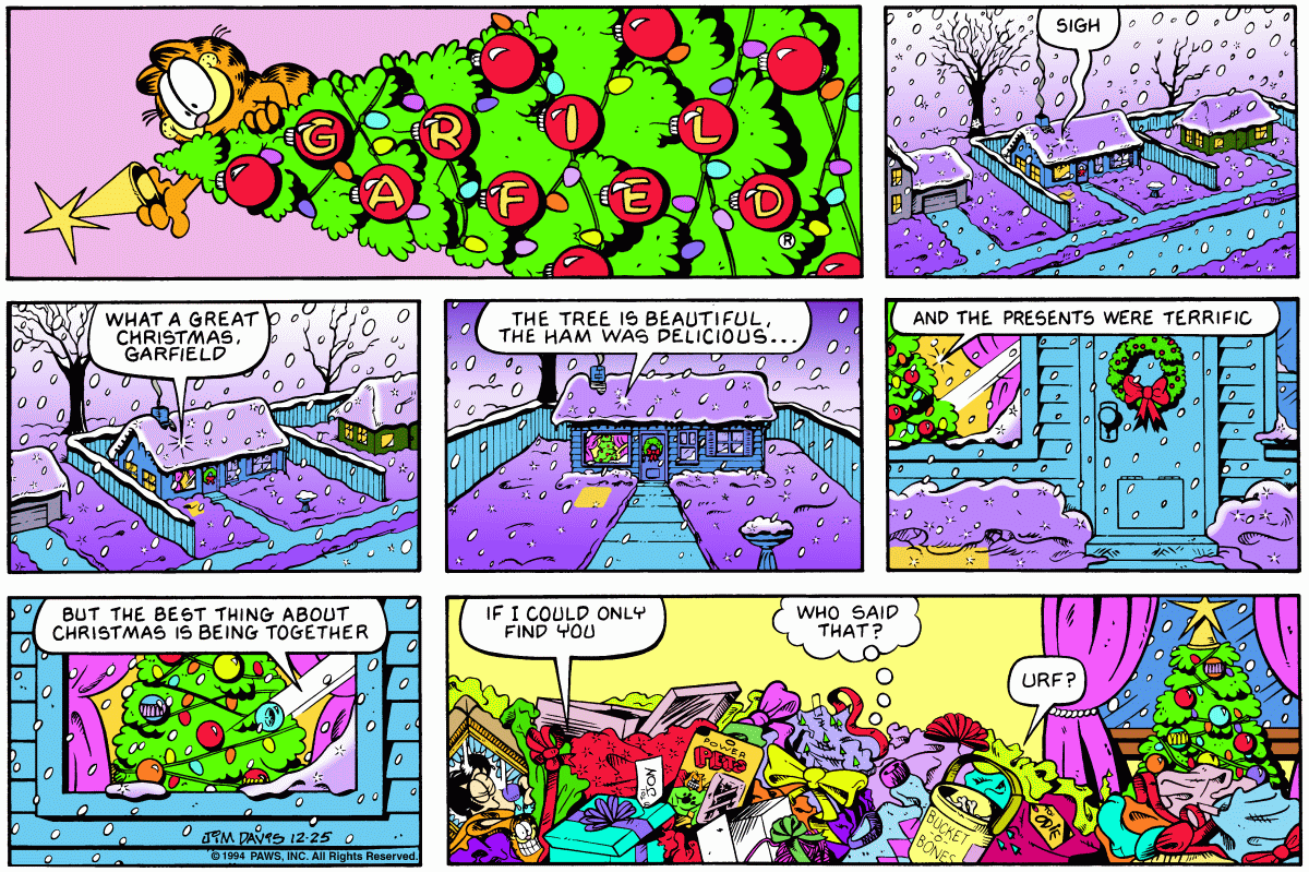 Garfield, December 25, 1994