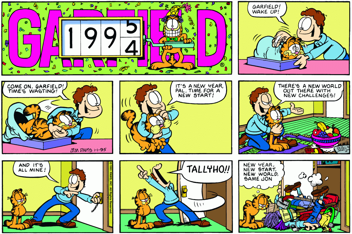 Garfield, January 1, 1995